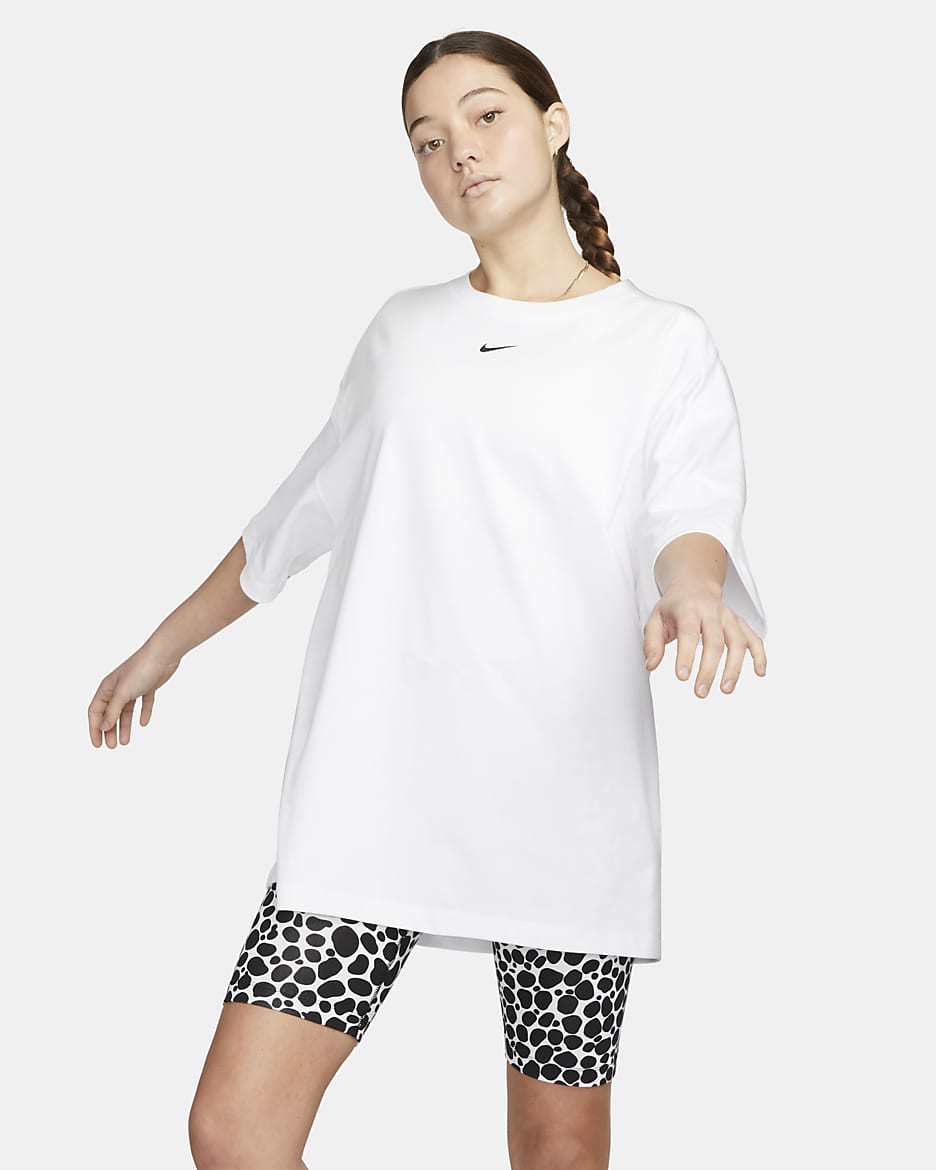 Orders nike white t shirt dress